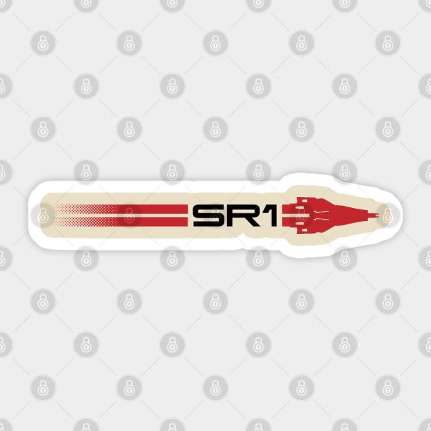 Simple SR1 Normandy Sticker by JWDesigns